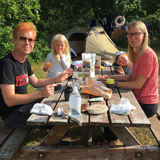 Familien Nyborg Munkholm i Langå