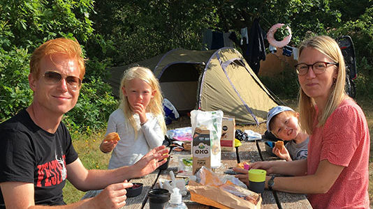 Familien Nyborg Munkholm i Langå