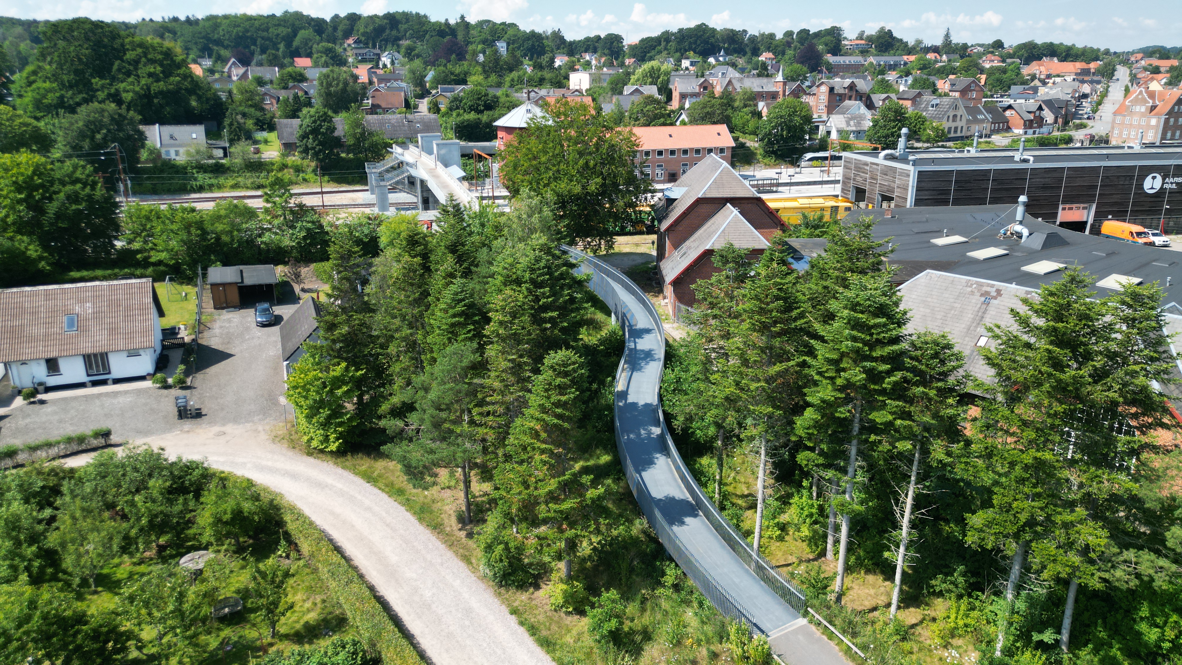 Langå Cykelbro over jernbanen