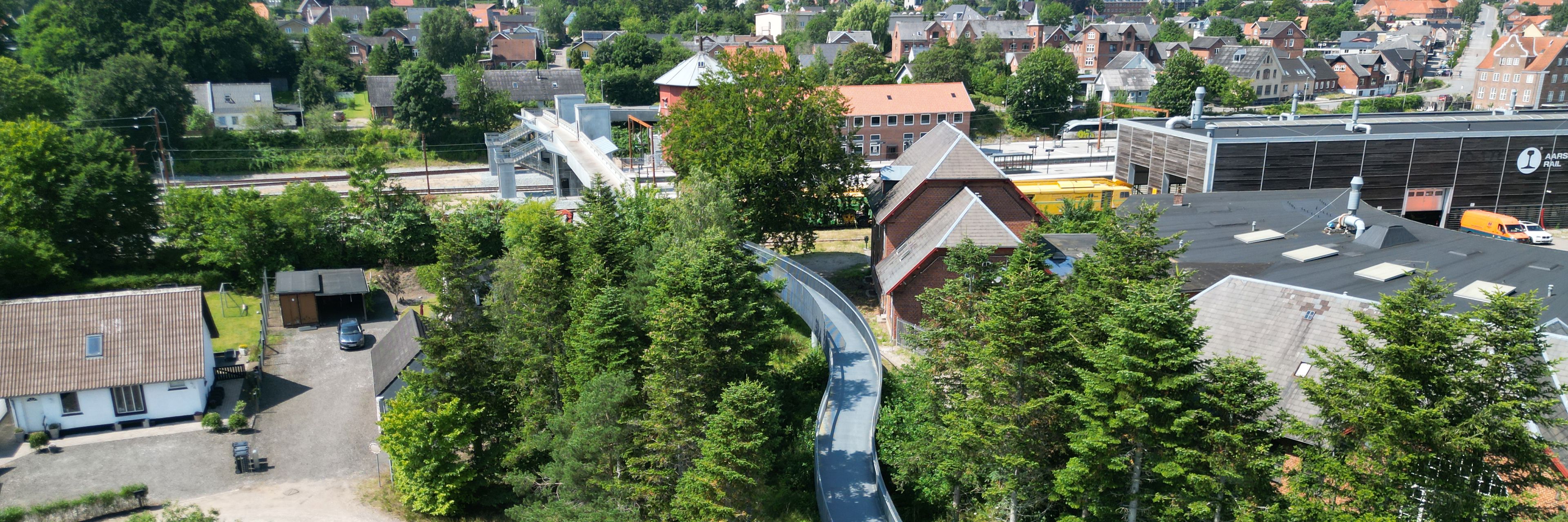 Langå Cykelbro over jernbanen